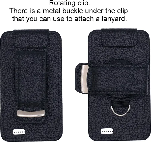 Vista 2 de Funda Premium (con clip para cinturón/cordón) para Dexcom G7 (negro)
