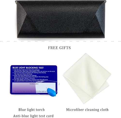 Vista 4 de LifeArt Funda rígida para gafas de sol funda de piel sintética de moda ligera