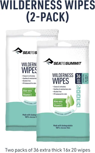 Vista 7 de Sea to Summit Toallitas de ducha sin enjuague Wilderness Wipes