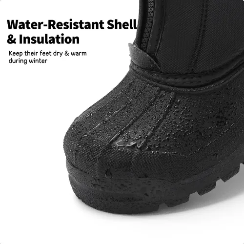 Vista 4 de DREAM PAIRS Boys Girls Waterproof Winter Snow Boots