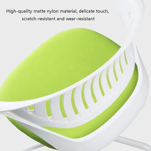 Vista 4 de Silla de oficina cómoda, silla de oficina con altura ajustable, giratoria, silla de computadora ergonómica para el hogar, dormitorio, sillas
