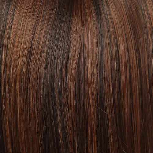 Vista 7 de Peluca de cabello humano real mezclado, largo medio, por Asifen, 33