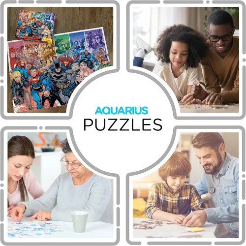 Vista 4 de AQUARIUS DC Comics Puzzle Liga de la Justicia (rompecabezas de 1000 piezas) – Mercancía y coleccionables con licencia oficial de DC Comics – Sin