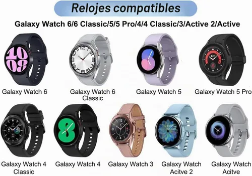 Vista 3 de Cargador de reloj Samsung Galaxy de carga rápida compatible con Galaxy Watch 7/6/6 Classic/5/5 Pro/4/4 Classic/3/Active Ultra/Active 2 Adaptador