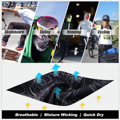 Vista 4 de Fancyli Máscara facial de cráneo para motocicleta