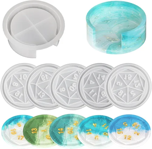Vista 6 de Moldes de vela de calavera con bola y garra de rosa - Moldes de silicona 3D para resina, arcilla y elaboración de pasteles - Suministros