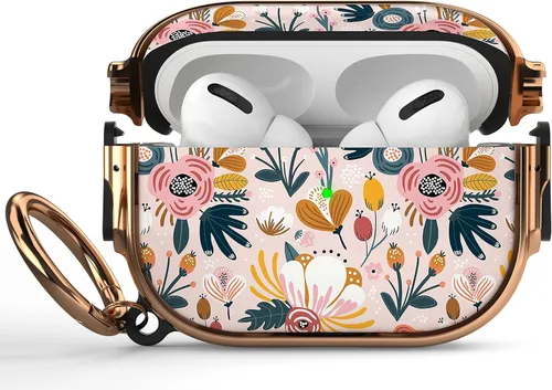 Vista 51 de Maxjoy Funda para AirPods 3 con cerradura, funda protectora rígida de 3ª generación para AirPod de 3ª generación para mujeres y hombres con llavero