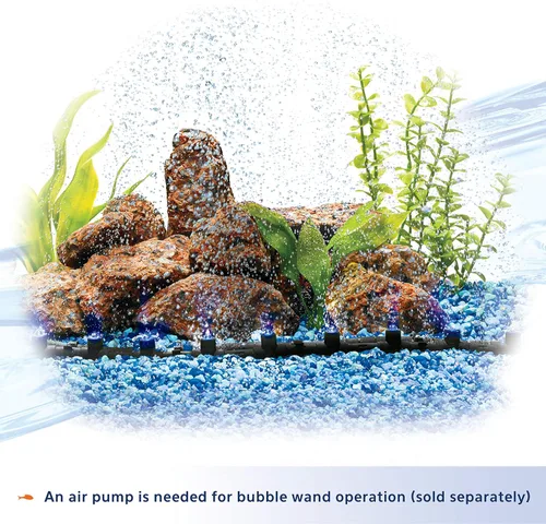 Vista 7 de Aqueon Peces acuario flexible LED acento luz y varita de burbujas, azul, 14 pulgadas