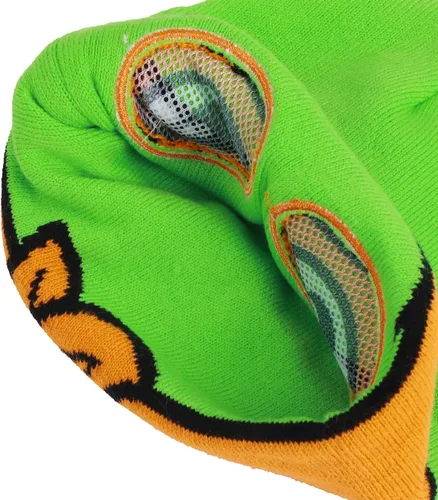 Vista 3 de Bioworld TMNT Rolldown Mikey - Gorro de malla para adultos, color verde, Verde