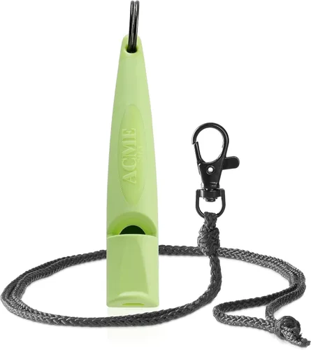 Vista 5 de ACME Alpha 211.5 - Silbato profesional de entrenamiento para perros con cordón. Agarre ergonómico mejorado. Plástico sin BPA. 110 dBA. Largo Azul