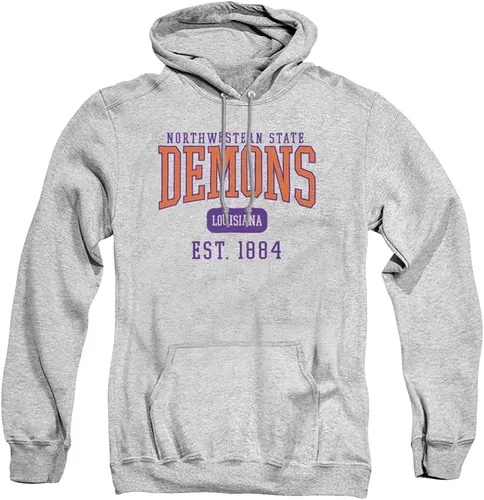 Vista 153 de LOGOVISION Colección de sudaderas con capucha unisex con diseño oficial de Collegiate Est. Date para hombres y mujeres