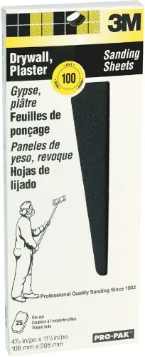 Vista 13 de 3M Pantallas de lijado para paneles de yeso, 4 3/16 in x 11 1/4 in, grano 120, 10 hojas Pre-Cut Screens Fit Most Drywall Sanding Tools, Heavy-Duty