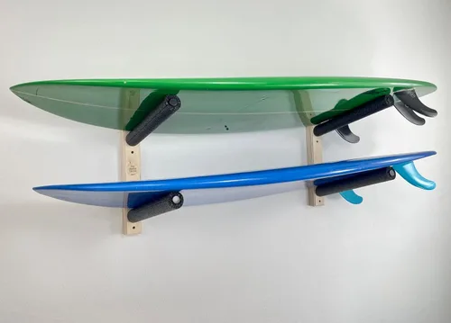 Vista 3 de Soporte de pared para tabla de surf - Capacidad para 2
