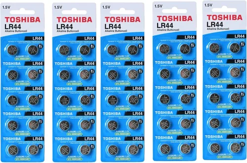 Vista 2 de Toshiba Baterías alcalinas LR44 AG13 de 1,5 voltios, 10