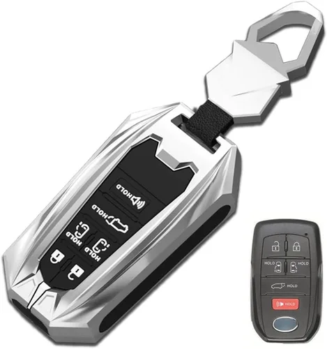 Vista 9 de Funda de aleación de zinc compatible con Toyota Sienna 2021 2022 2023 6 botones