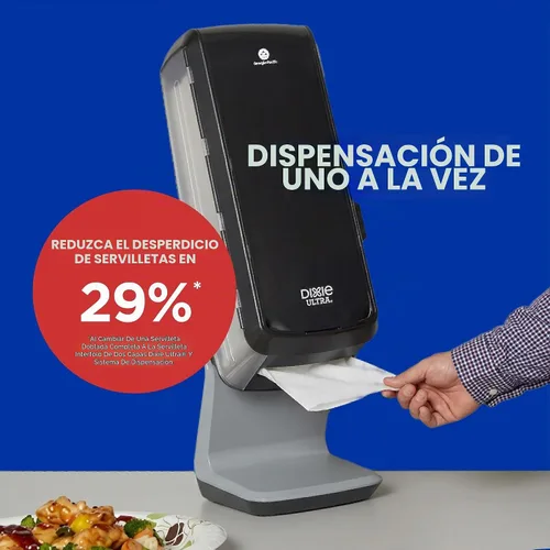 Vista 7 de Servilletas de 2 capas Dixie Ultra Interfold de recambio para dispensador de servilletas, Marrón, 6000
