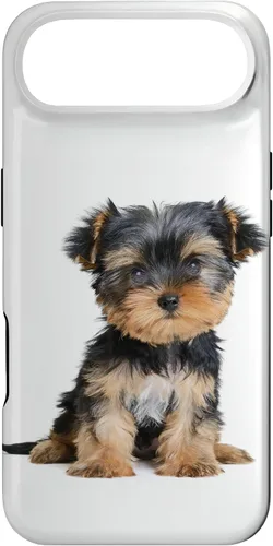 Vista 27 de Yorkie Puppy Portrait Cute Yorkshire Terrier Dog Lover - Carcasa para iPhone 17