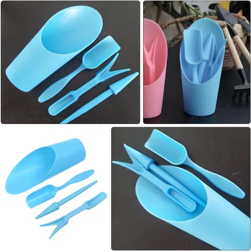 Vista 7 de Abaodam Succulent Planting Tools Kit PP Garden Hand Tool Set for Indoor Transplanting Digging Soil Loosening Succulent Care Accessories Blue