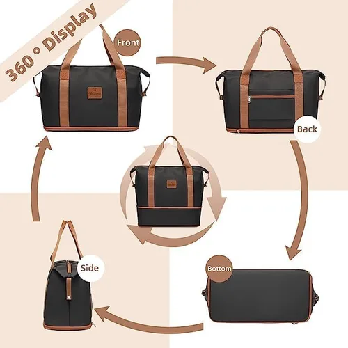 Vista 2 de Joyway maleta de equipaje, Azul, Equipaje Spinner Ruedas Hardside Equipaje 8pcs Set Ligero Pp Durable Equipaje Con Tsa Lock..