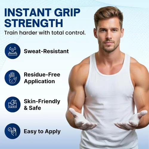 Vista 2 de Liquid Chalk for Weightlifting, Gym and Workout Hand Chalk for Grip Fast Drying Grip Chalk For Lifting, Powerlifting, Pull Ups, Cheer, Gymnastics