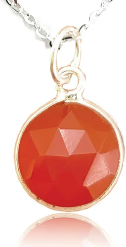 Vista 10 de Collar con colgante redondo, piedras preciosas naturales, labradorita, piedra lunar arcoíris, cristal, cuarzo rosa, amatista, citrino, plata de ley