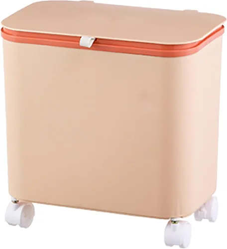 Vista 8 de Contenedor de compost para cocina, contenedor de compost para cocina interior, sellado, poleas fijas, botes de basura con tapas y separadores Verde
