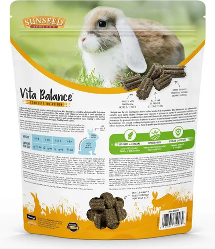 Vista 2 de Sunseed Vita Balance Complete Nutrition - Alimento para conejos, 4 libras