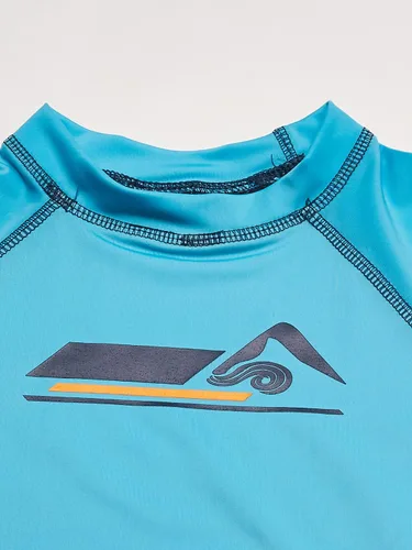 Vista 2 de Kanu Surf Boys' Paradise UPF 50+ Sun Protective Rashguard Swim Shirt