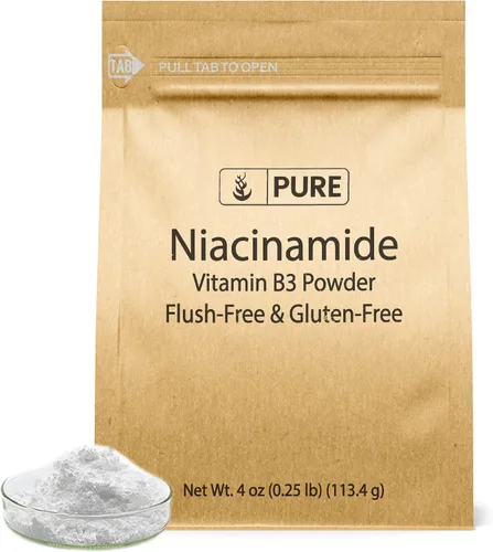 Vista 4 de Ingredientes Originales Puros Niacinamida (454g) Vitamina B3, Sin Enrojecimiento, Sin Gluten