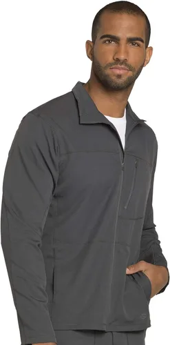Vista 7 de Dickies Dynamix Men Warm Up Scrubs Jacket Zip Front DK310