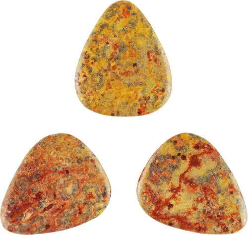 Vista 6 de Púa de Guitarra o Bajo de Piedra Amatista - Calibre Ultra Pesado de 3.0 mm - Forma 351 - Púa Exótica Artesanal de Gema Especial - 1 Paquete