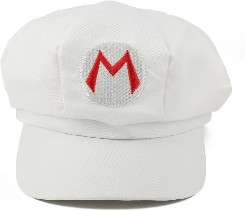 Vista 2 de Armycrew Mario Luigi Wario Waluigi Fire Mario bordado sombrero de periódico