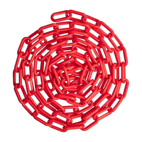 Vista 13 de US Weight (Fabricado en Estados Unidos) Cadena de seguridad de plástico negro de 2 pulgadas x 50 pies. Tecnología resistente a los rayos UV SunShield