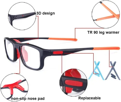 Vista 2 de Runspeed Gafas deportivas protectoras de seguridad para adultos y jóvenes