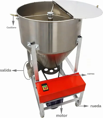 Vista 3 de TECHTONGDA Mezcladora de la licuadora del mezclador del polvo para el gránulo seco 165lbs de la partícula del grano