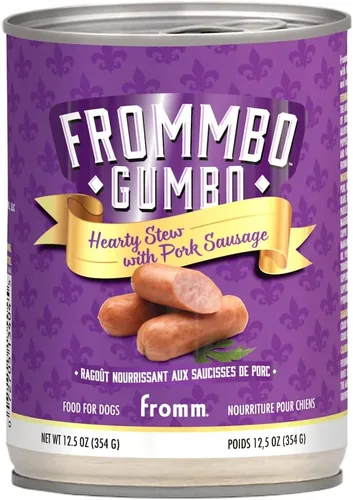 Vista 13 de Fromm Frommbo Gumbo - Alimento húmedo para perros con salchicha de res - Comida húmeda prémium para perros - Receta de carne de res - Caja de (12)