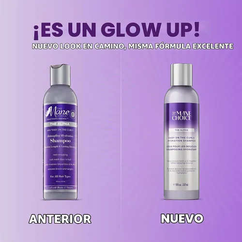 Vista 2 de The Mane Choice El champú de hidratación desenredante Alpha Easy On The Curls