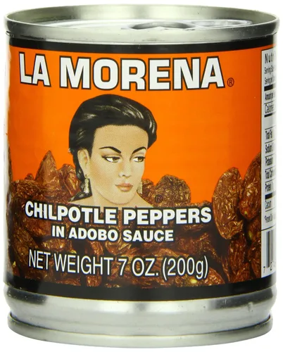 Vista 2 de La Morena Chipotle Peppers en salsa Adobo, 7 onzas (paquete de 24)