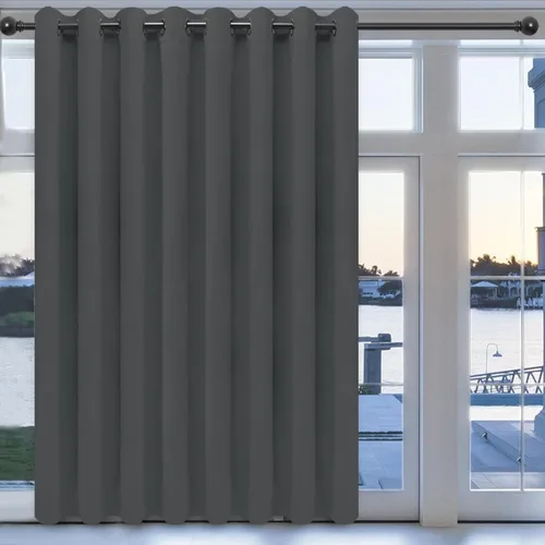 Vista 97 de Easy-Going - Cortinas opacas para dormitorio, aislamiento térmico sólido con ojales, cortinas de ventana para reducción de ruido, cortinas