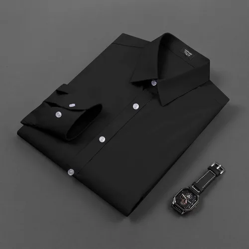 Vista 5 de COOFANDY Men's Muscle Fit Dress Shirt Wrinkle Free Long Sleeve Button Down Shirt