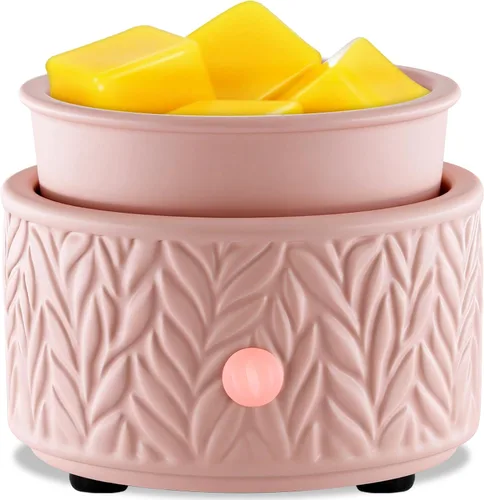 Vista 16 de EQUSUPRO Calentador de cera para derretir cera perfumada 3 en 1, calentador eléctrico de cera de cerámica, quemador, derretidor de cera de fragancia