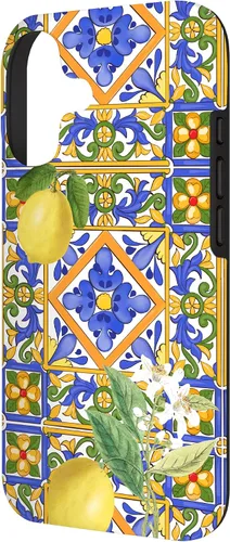 Vista 2 de Sicilian,Italian,Summer,Tiles,Citrus,Mosaic,Majolica Art Case for iPhone 17