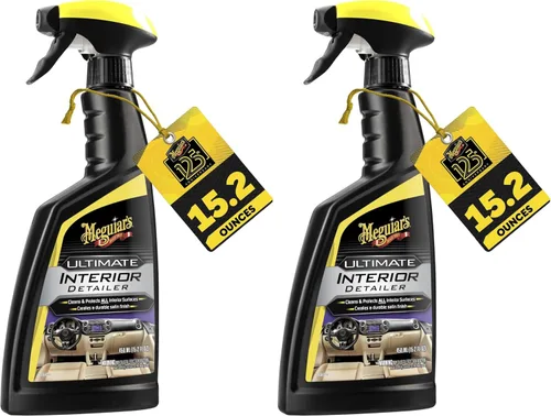 Vista 13 de Meguiar's Ultimate Interior Detailer Protector en botella de espray de 15.2 onzas Protege las superficies interiores de la suciedad y la suciedad