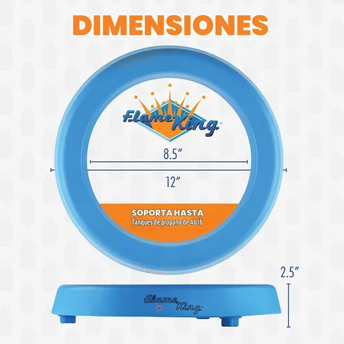 Vista 2 de Flame King Báscula de tanque de propano inalámbrica inteligente, medidor de gas Bluetooth con conectividad de aplicación para barbacoa y parrillas