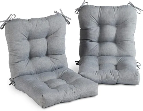 Vista 11 de Greendale Home Fashions Juego de 2 cojines de asiento y respaldo para exteriores, diseño Adobe Stripe 2