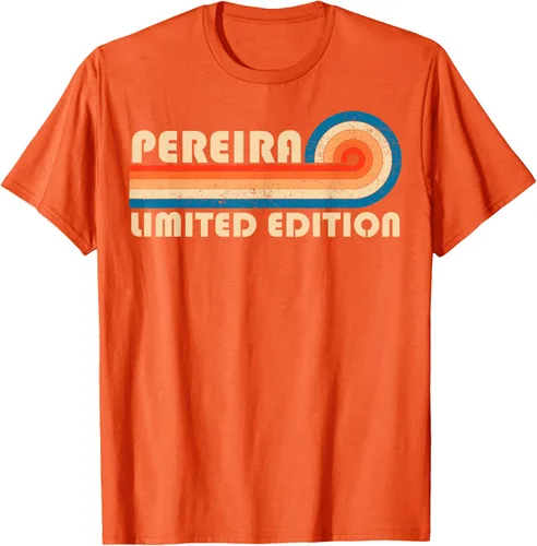 Vista 52 de PEREIRA - Camiseta vintage con apellido retro de los años 80 y 90, Negro