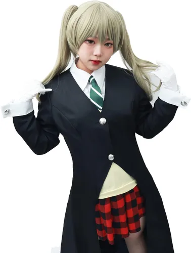 Vista 3 de DAZCOS Disfraz de anime para mujer, talla estadounidense, con guantes