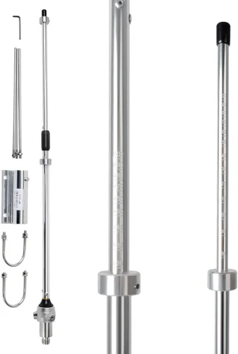Vista 7 de HYS Radio móvil UHF de 100 vatios de frecuencia alterable Antena móvil de aleación de aluminio para 350-500 Mhz dispositivo repetidor Motorola