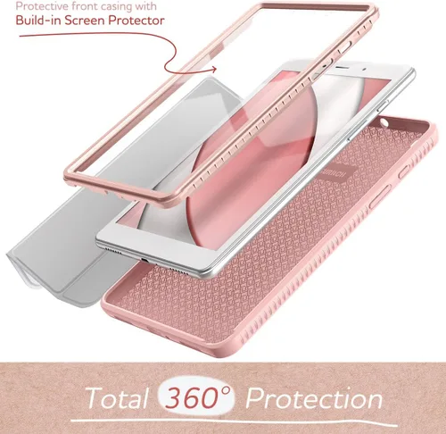 Vista 3 de SURITCH Funda para Samsung Galaxy Tab A 8.0 2019 (SM-T290/T295), [Protector de pantalla integrado] [apagado automático/activación] Funda de piel