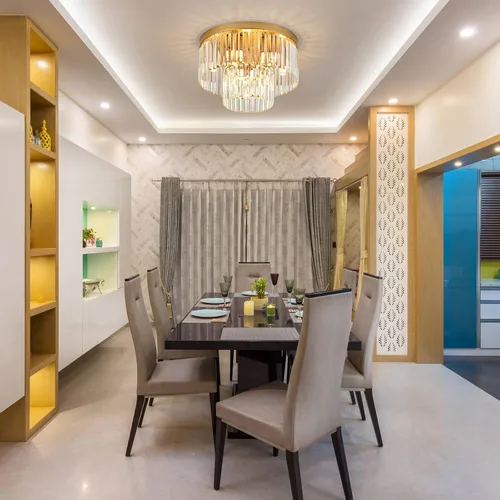 Vista 9 de Lámpara de Techo de Cristal Dorado de 17", 9 Luces, Accesorio de Iluminación de Cristal Moderno de 2 Niveles, Lámpara de Techo de Cristal K9 de Oro